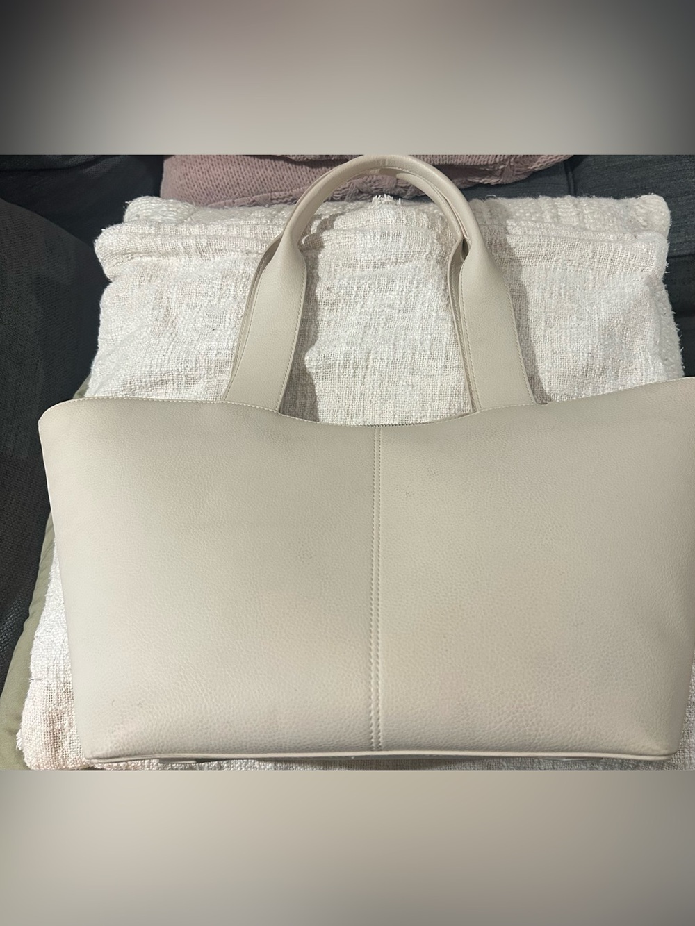 Cream Color Large Purse